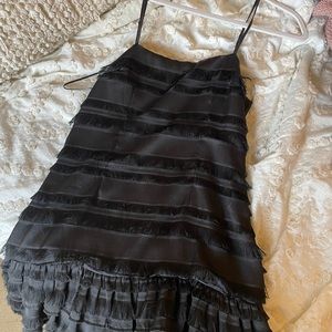 Black Ruffle Princess Polly Dress